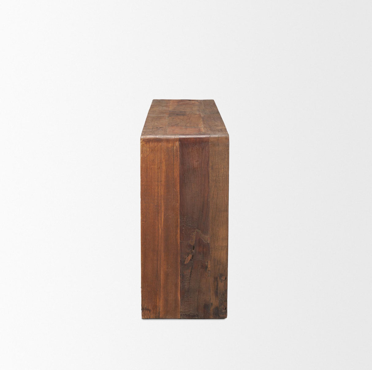 Mercana Estelle Rustic Brown Reclaimed Wood Console Table