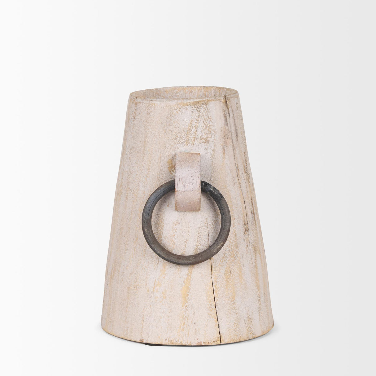 Mercana Monique Small Light Brown w/ Handles Wood Pot