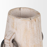 Mercana Monique Small Light Brown w/ Handles Wood Pot