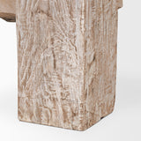 Mercana McArthur Rectangular Reclaimed Wood W/ White Wash Coffee Table