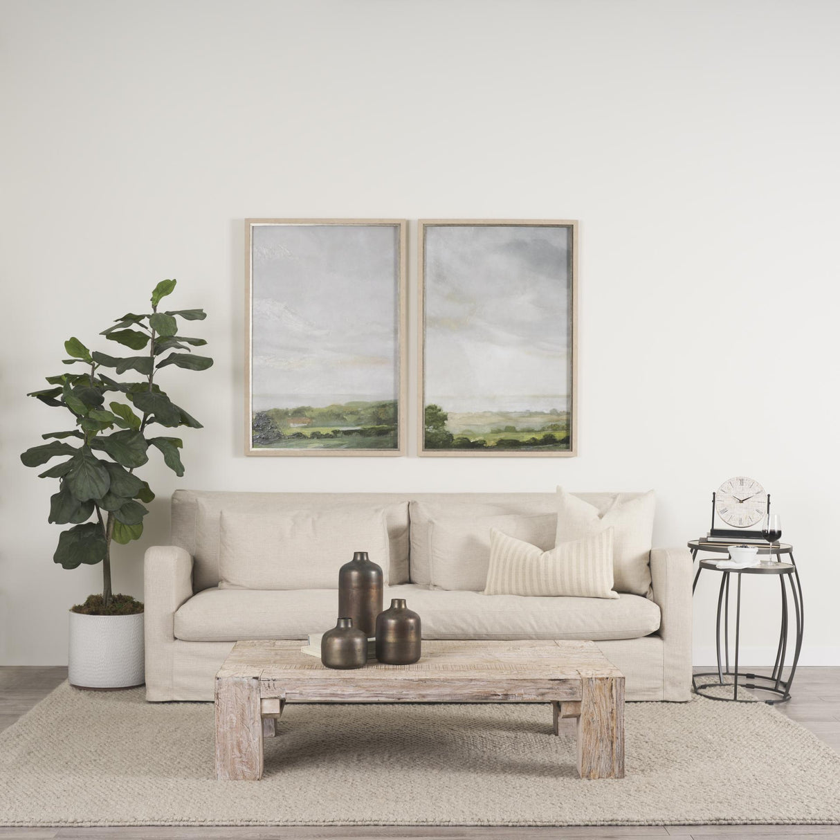 Mercana McArthur Rectangular Reclaimed Wood W/ White Wash Coffee Table