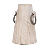 Mercana Monique Large Light Brown w/ Handles Wood Pot