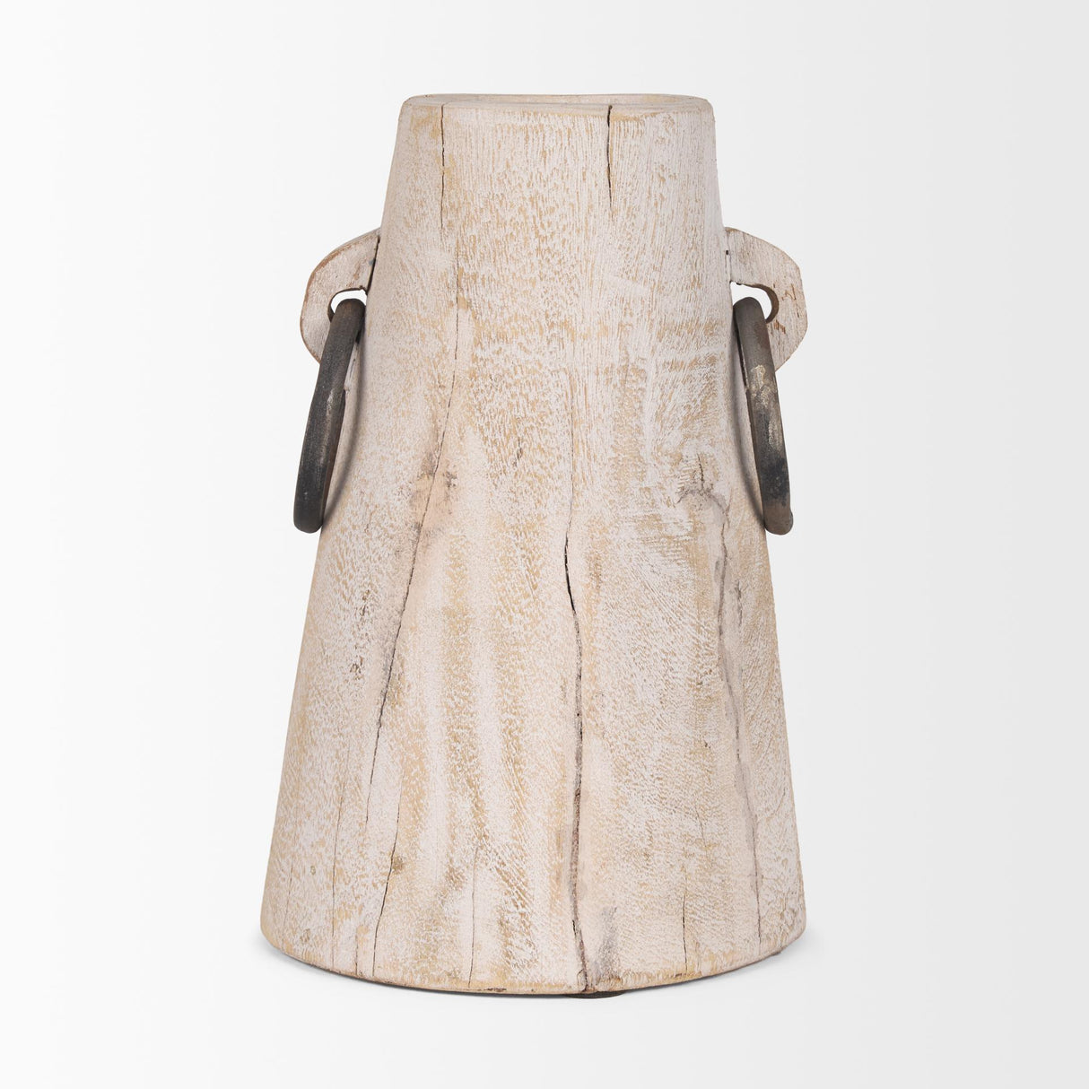 Mercana Monique Large Light Brown w/ Handles Wood Pot