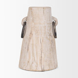 Mercana Monique Large Light Brown w/ Handles Wood Pot