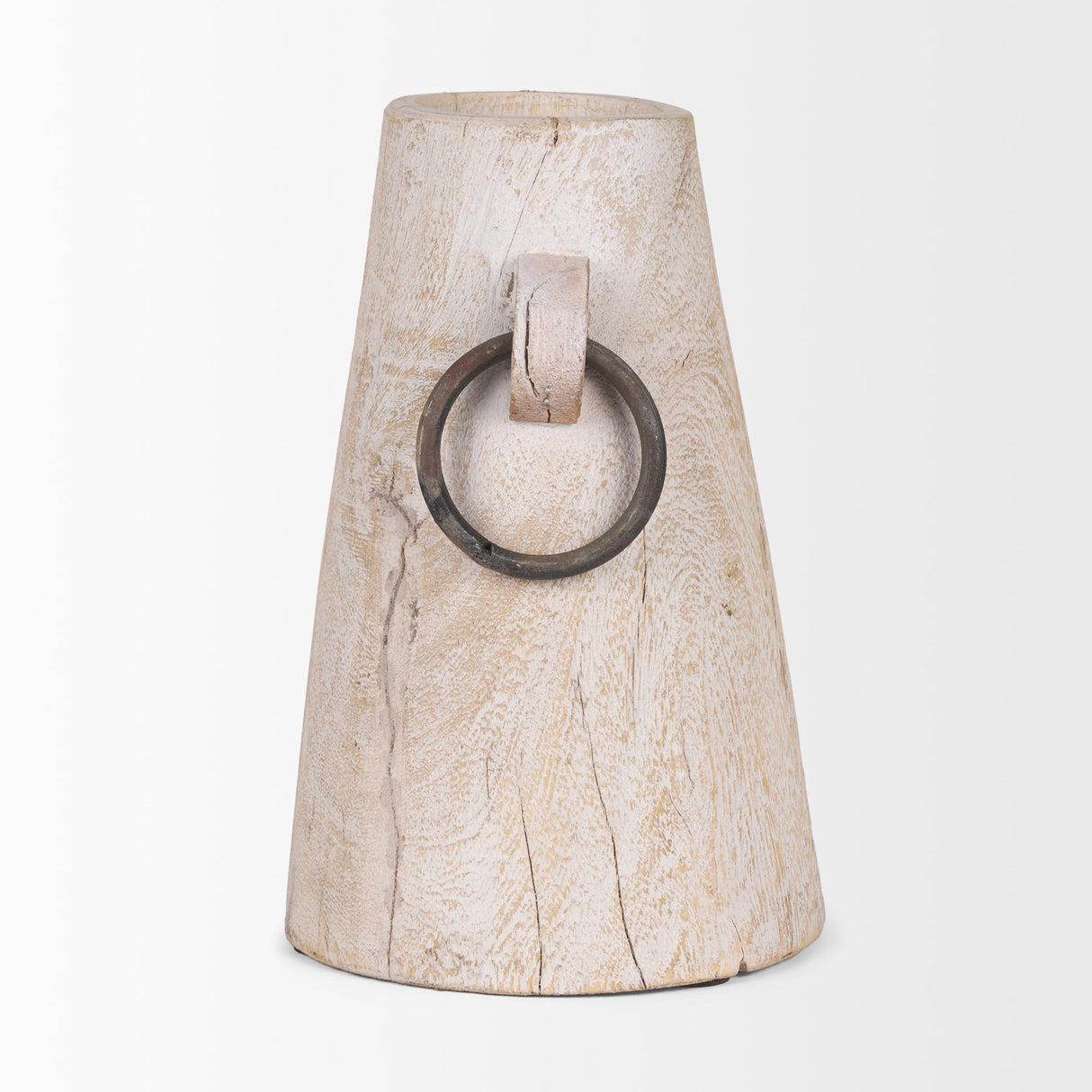 Mercana Monique Large Light Brown w/ Handles Wood Pot