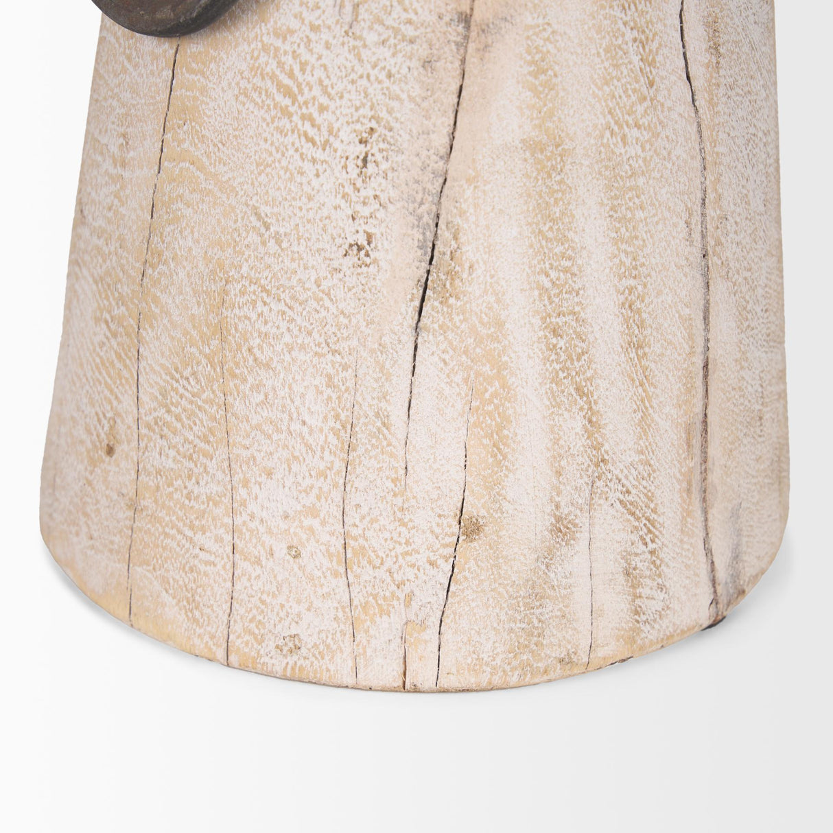 Mercana Monique Large Light Brown w/ Handles Wood Pot