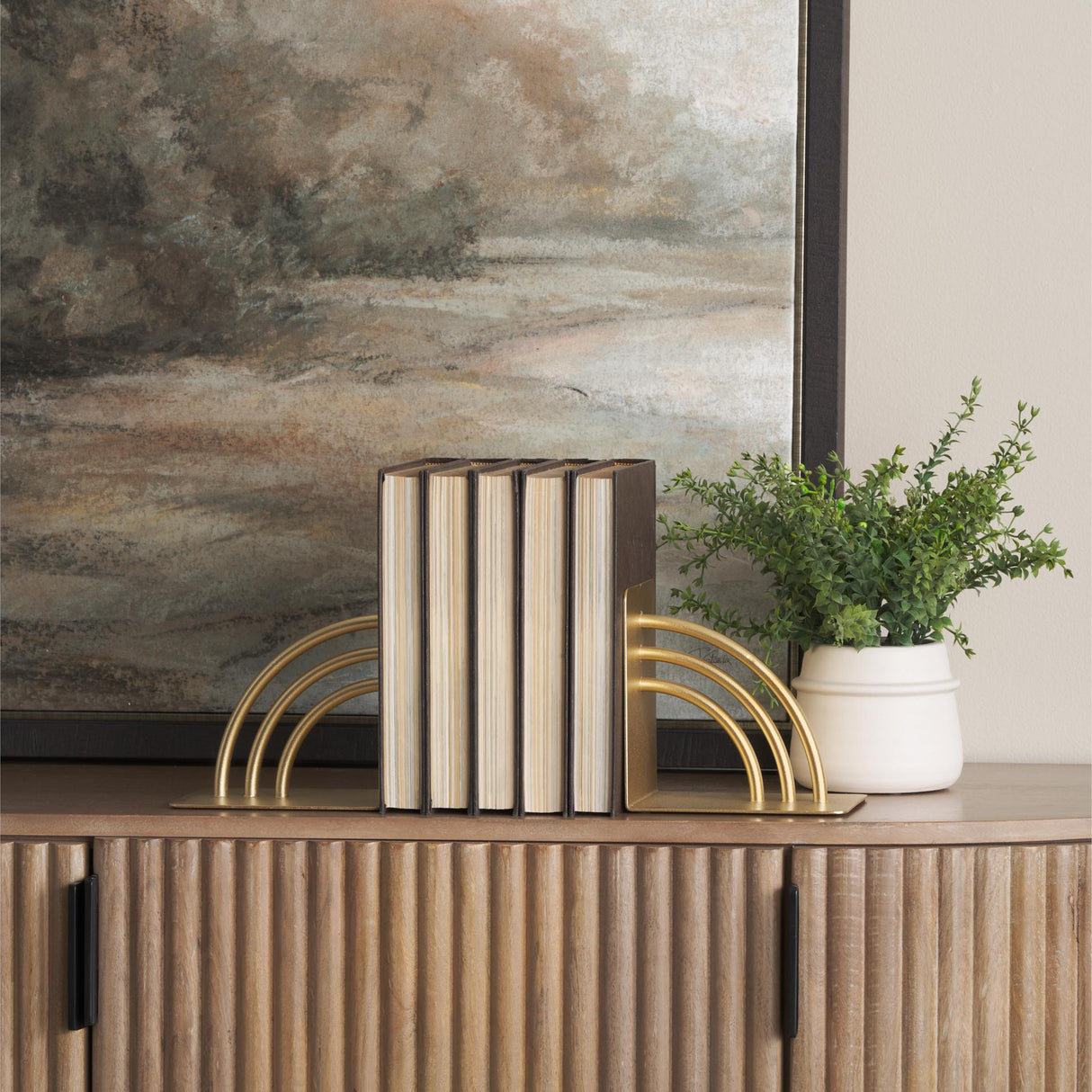 Mercana Hope Gold Metal Bookends