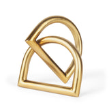 Mercana Locke Small Matte Gold Metal Decorative Object