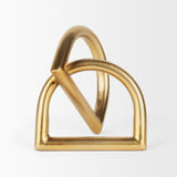 Mercana Locke Small Matte Gold Metal Decorative Object