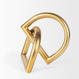 Mercana Locke Small Matte Gold Metal Decorative Object