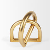 Mercana Locke Small Matte Gold Metal Decorative Object