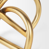 Mercana Locke Small Matte Gold Metal Decorative Object