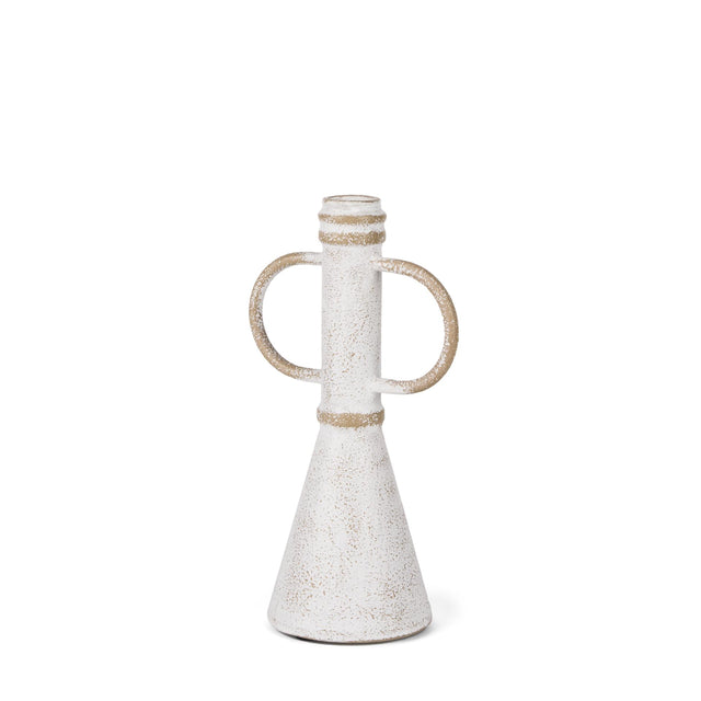 Mercana Ziva Small Distressed Wall White Metal Sculptural Object