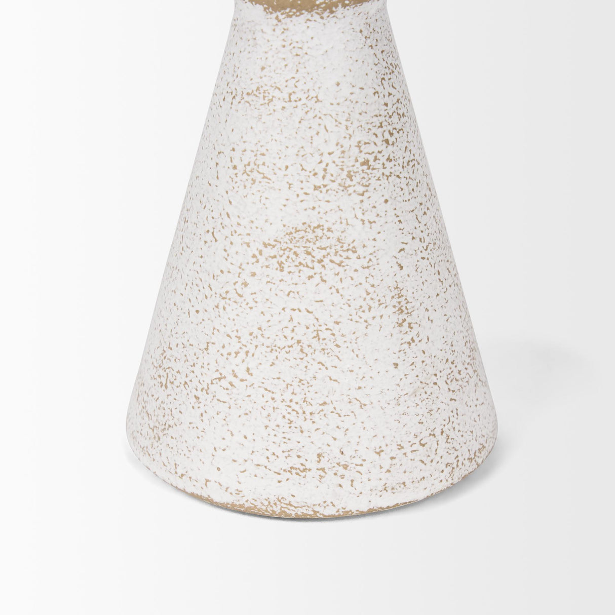Mercana Ziva Small Distressed Wall White Metal Sculptural Object
