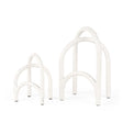 Mercana Springe White & Gray Speckled Arch Decorative Object (Set of 2)