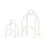 Mercana Springe White & Gray Speckled Arch Decorative Object (Set of 2)