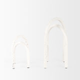 Mercana Springe White & Gray Speckled Arch Decorative Object (Set of 2)