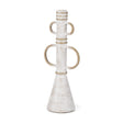 Mercana Ziva Large Distressed White Metal Sculptural Object