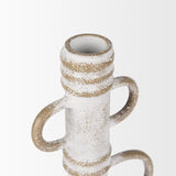 Mercana Ziva Large Distressed White Metal Sculptural Object