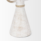 Mercana Ziva Large Distressed White Metal Sculptural Object
