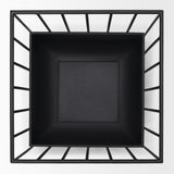 Mercana Verna Matte Black Wire Cage Metal Planters (Set of 2)
