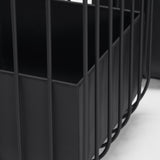 Mercana Verna Matte Black Wire Cage Metal Planters (Set of 2)