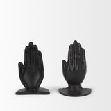 Mercana Praying Hands Bronze Cast Iron Book Ends