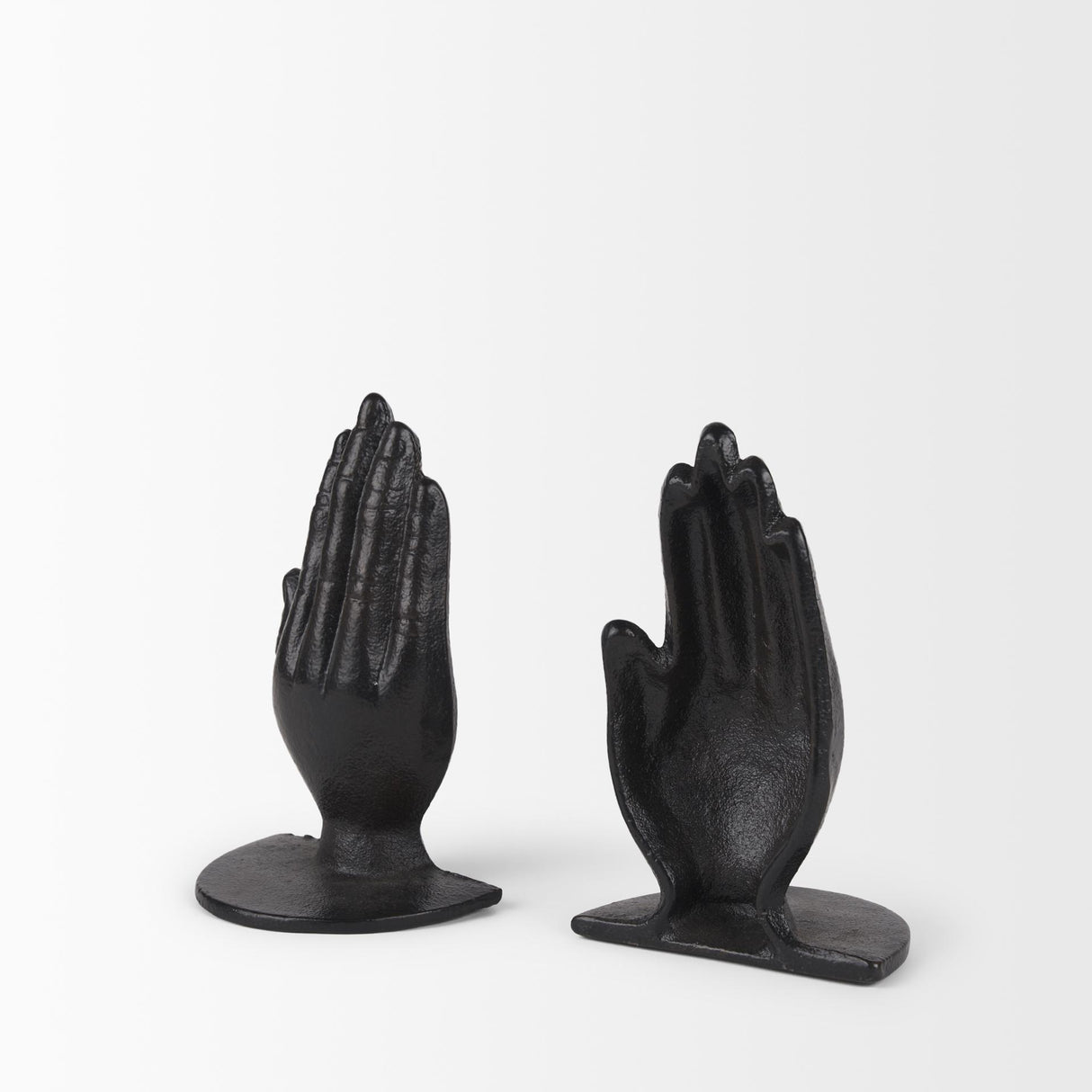 Mercana Praying Hands Bronze Cast Iron Book Ends