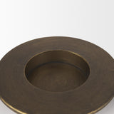 Mercana Vivian Gold Metal and Glass Hurricane Candle Holder (Set of 2)
