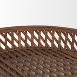 Mercana Thala Medium Brown Round Wicker Tray (Set of 2)