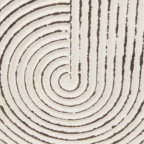 Mercana Medina Off White w/ Gold Antiquing Metal Planters (Set of 2)