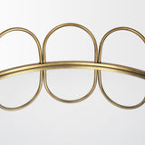 Mercana Lenore Round Metal/Mirror Tray Gold (Set of 2)