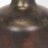 Mercana Daya Medium Antiqued Gold Metal Vase