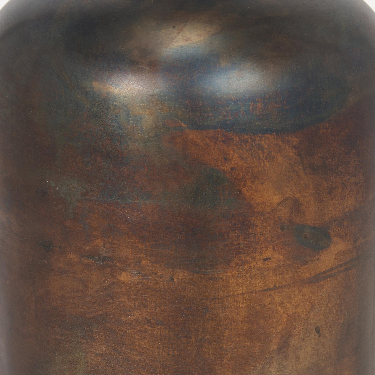 Mercana Daya Tall Antiqued Gold Metal Vase