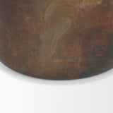 Mercana Daya Tall Antiqued Gold Metal Vase