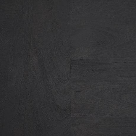 Mercana Rialto Two-Toned Black and Brown Wood Angular Leg Console Table