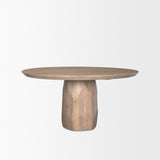 Mercana Fitzgerald 60" Light Brown Wood Dining Table