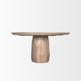 Mercana Fitzgerald 60" Light Brown Wood Dining Table