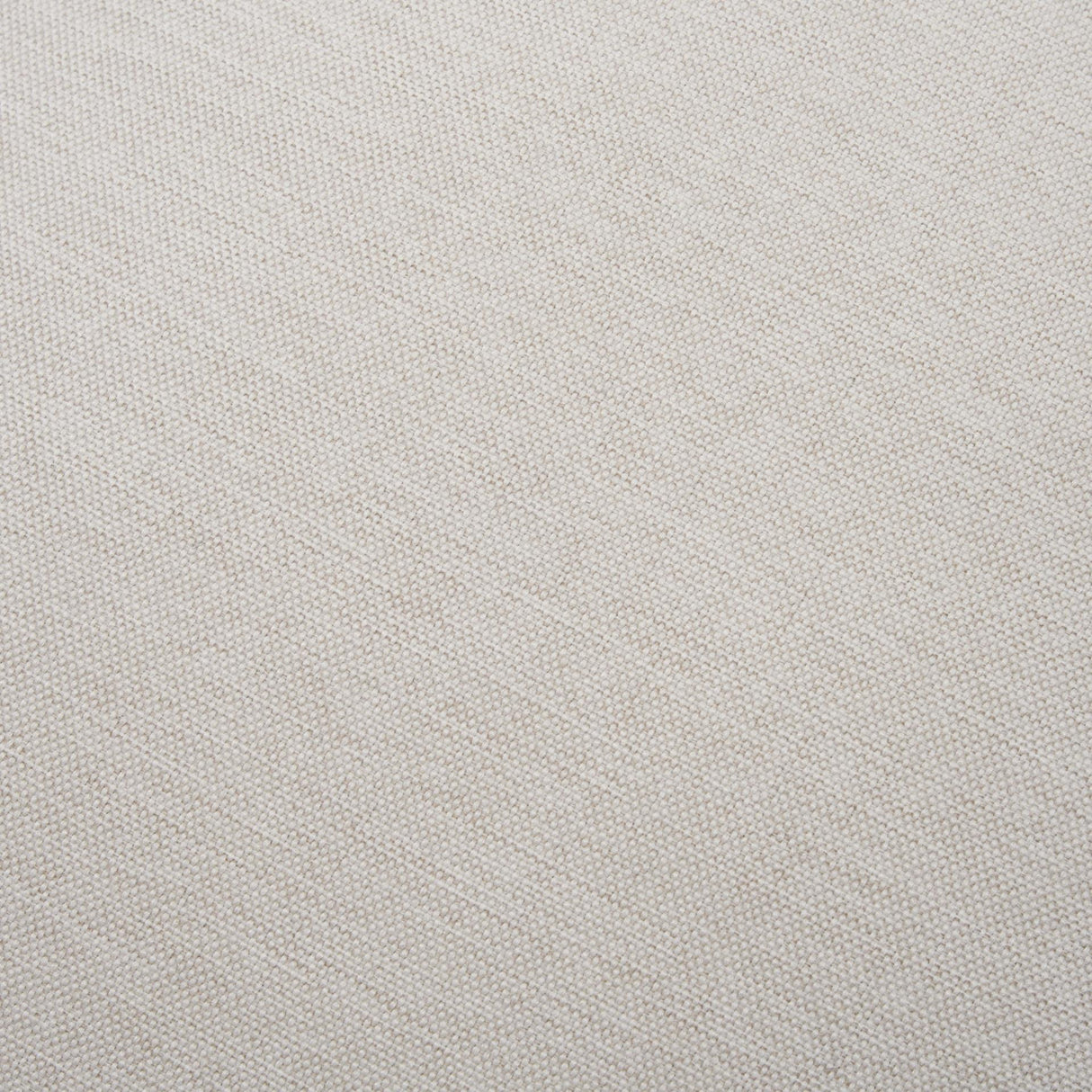 Mercana Gwynn Oatmeal Fabric w/ Dark Brown Wood Ottoman