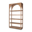 Mercana Bela Arched Shelving Unit Medium Brown Wood