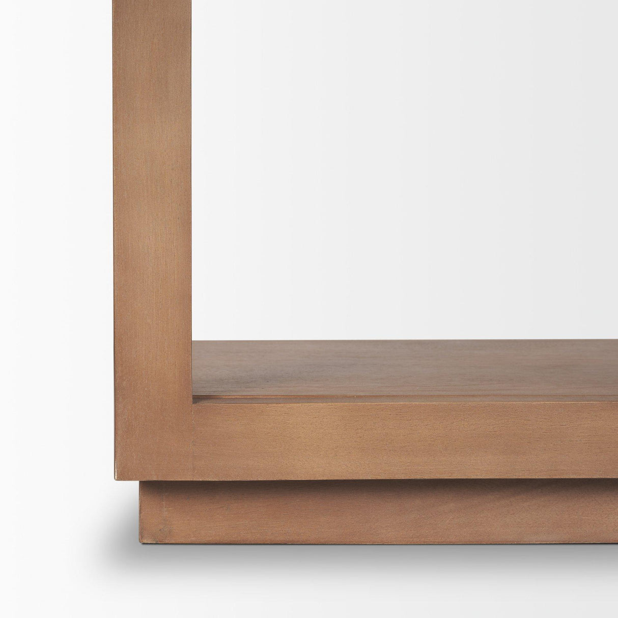 Mercana Bela Arched Shelving Unit Medium Brown Wood