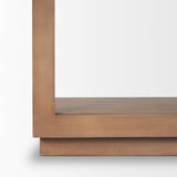 Mercana Bela Arched Shelving Unit Medium Brown Wood