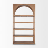 Mercana Bela Arched Shelving Unit Medium Brown Wood