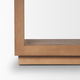 Mercana Bela Large Arched Console Table Medium Brown Wood