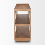 Mercana Bela Small Arched Console Table Medium Brown Wood