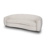 Mercana Valentina Oatmeal Upholstered Curved Sofa