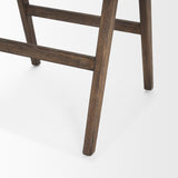 Mercana Indie Medium Brown Wood w/ Cane Bar Stool