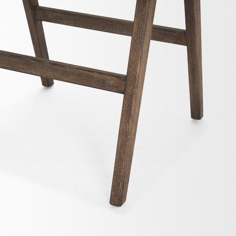 Mercana Indie Medium Brown Wood w/ Cane Bar Stool