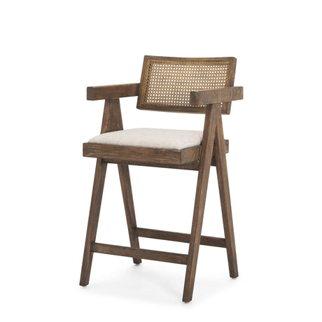 Mercana Indie Medium Brown w/ Cane Counter Stool