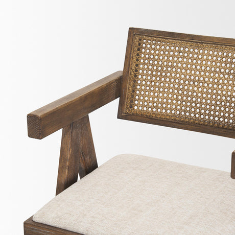 Mercana Indie Medium Brown w/ Cane Counter Stool